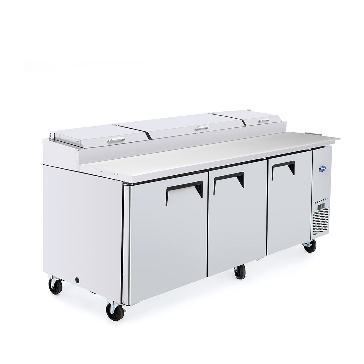 Commercial Pizza Prep Fridges Three Door | Atosa | MPF8203