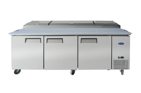 Commercial Pizza Prep Fridges Three Door | Atosa | MPF8203