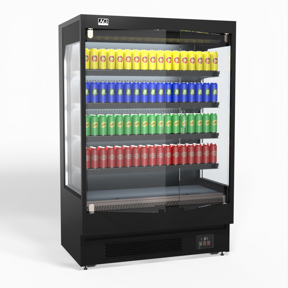 AG 1315mm Supermarket Multi Deck Showcase 2 door Glass Fridge MSD1300