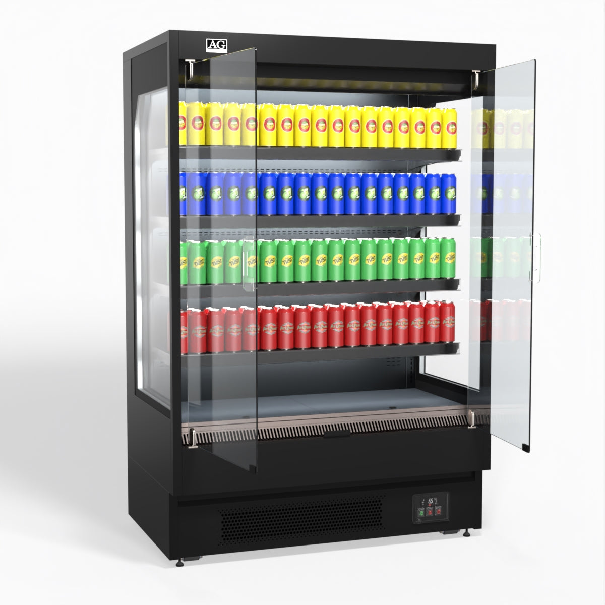 AG 1315mm Supermarket Multi Deck Showcase 2 door Glass Fridge MSD1300