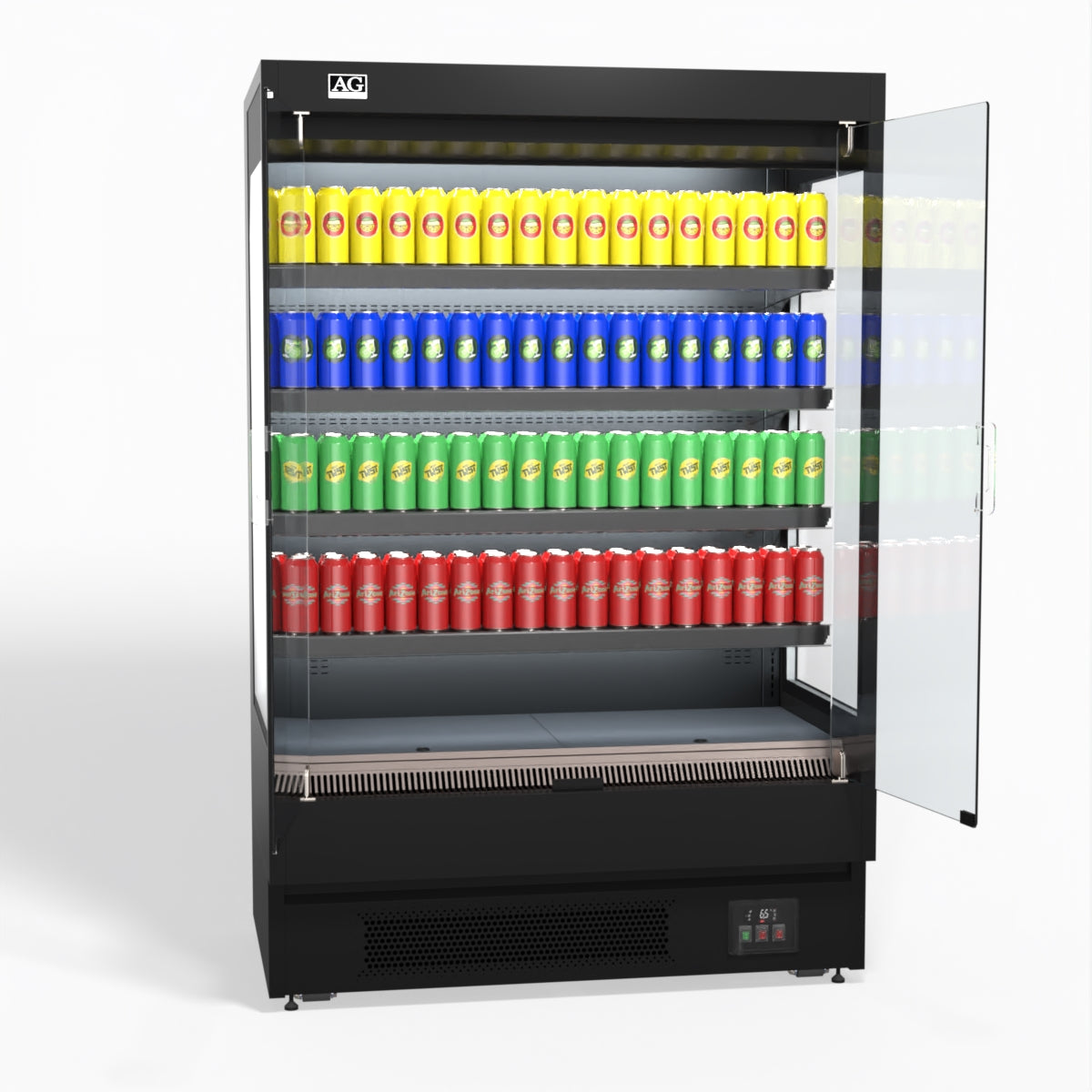 AG 1315mm Supermarket Multi Deck Showcase 2 door Glass Fridge MSD1300
