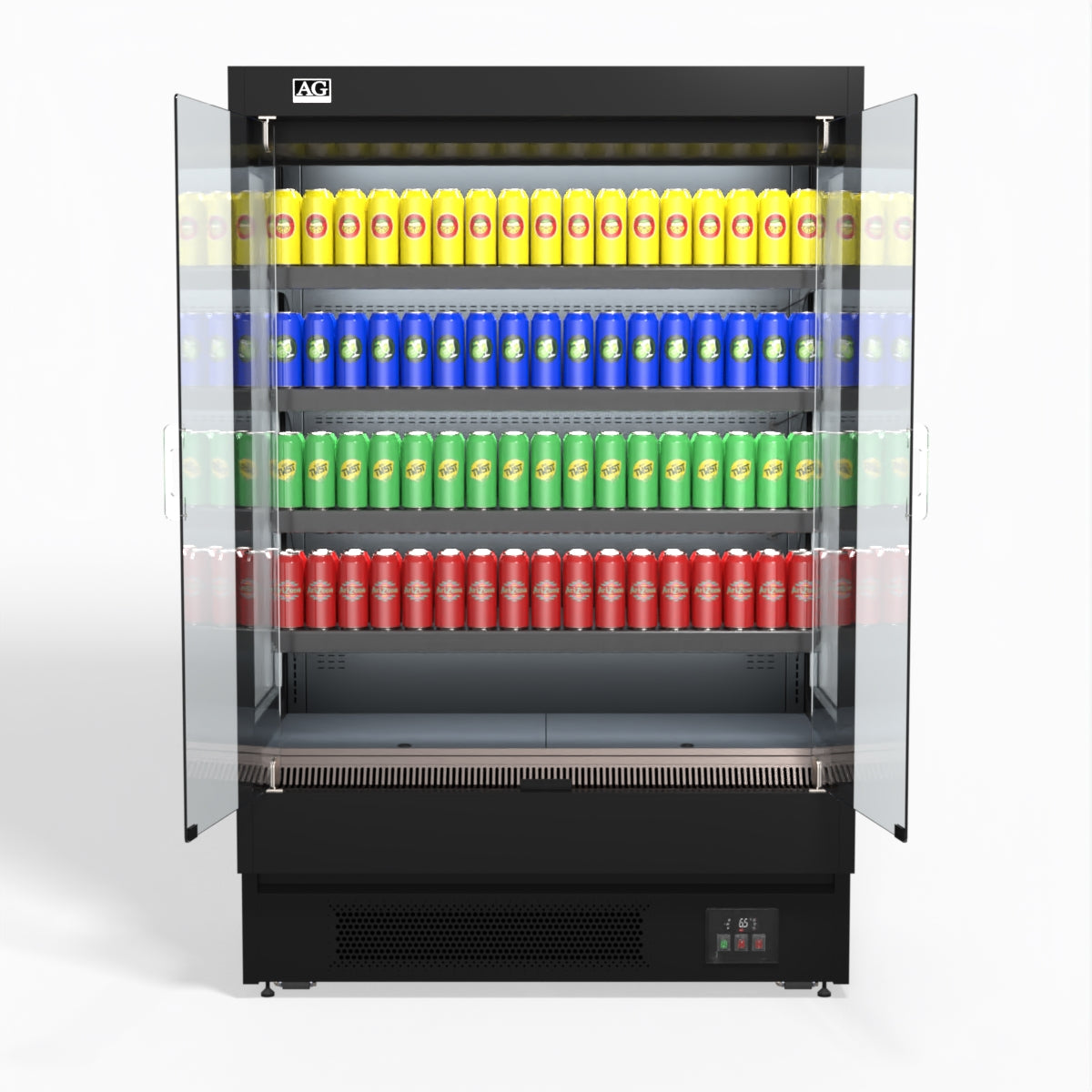 AG 1315mm Supermarket Multi Deck Showcase 2 door Glass Fridge MSD1300