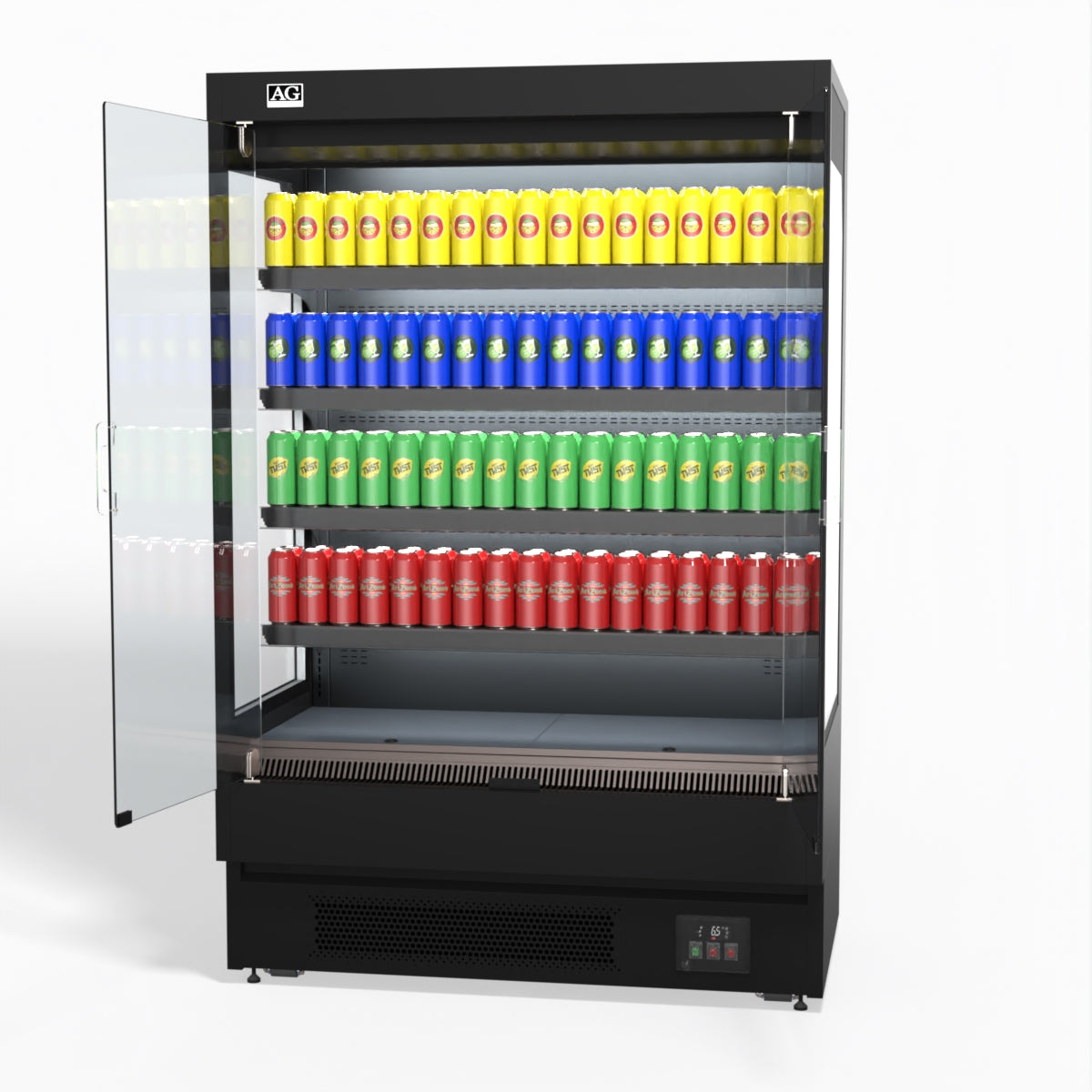 AG 1315mm Supermarket Multi Deck Showcase 2 door Glass Fridge MSD1300