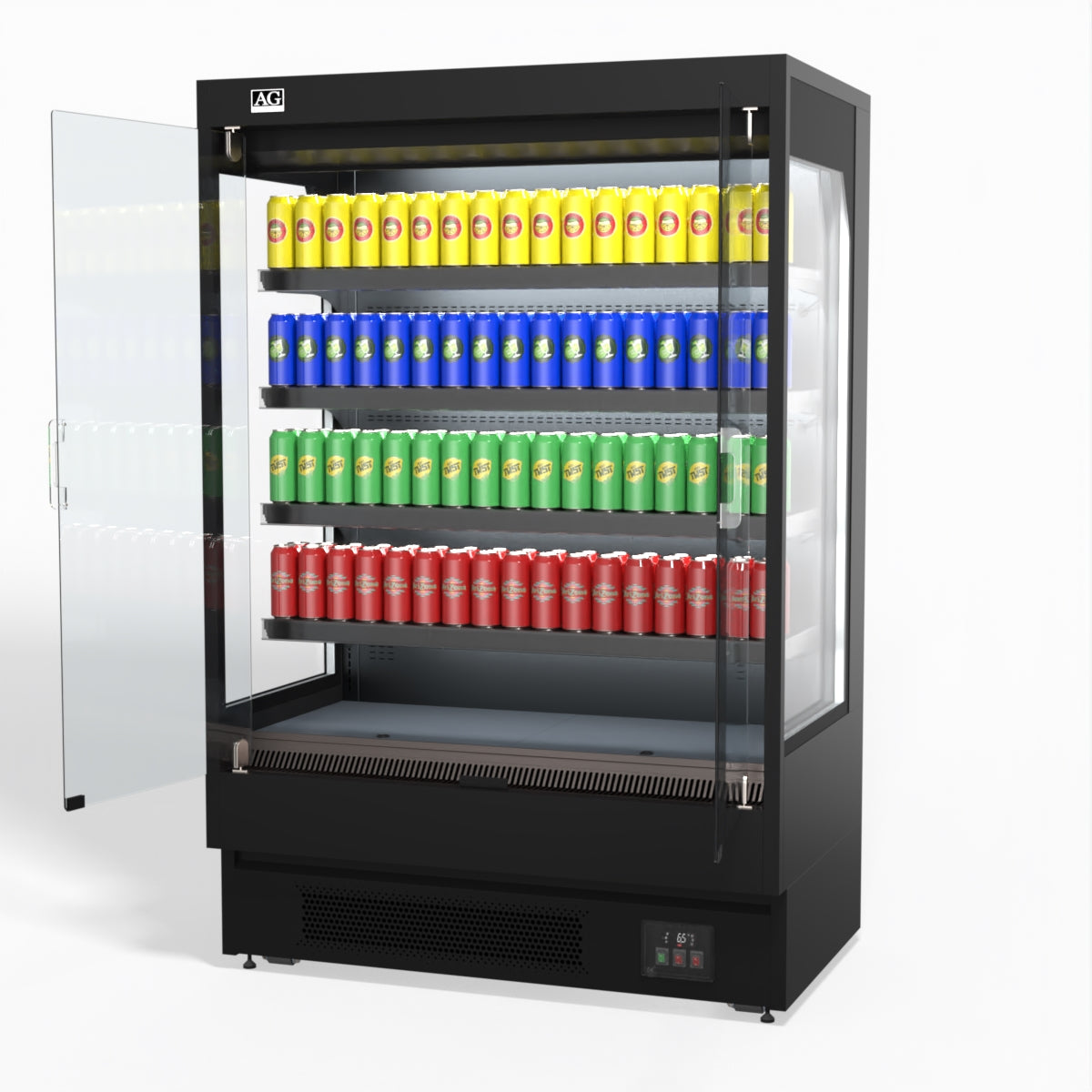 AG 1315mm Supermarket Multi Deck Showcase 2 door Glass Fridge MSD1300