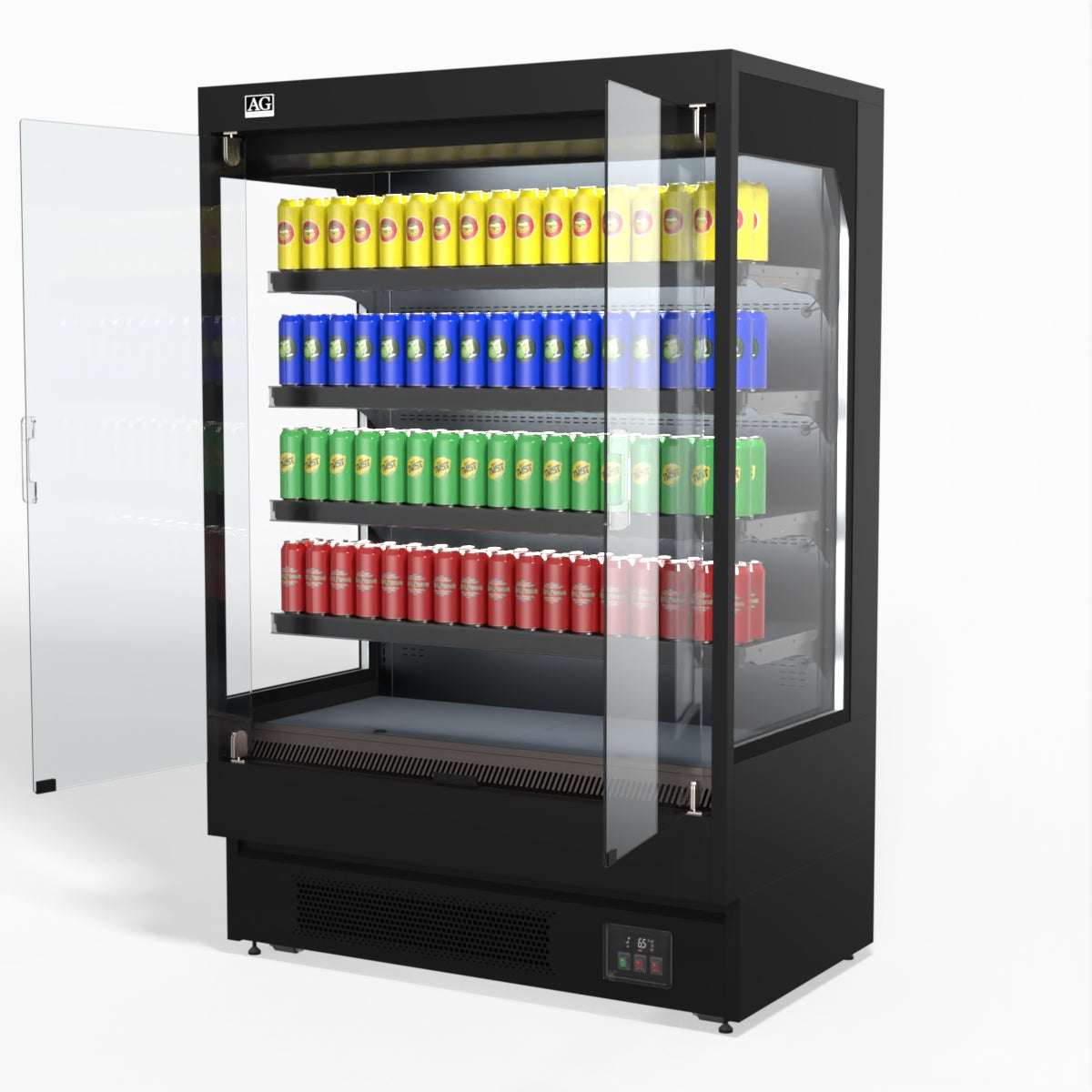 AG 1315mm Supermarket Multi Deck Showcase 2 door Glass Fridge MSD1300
