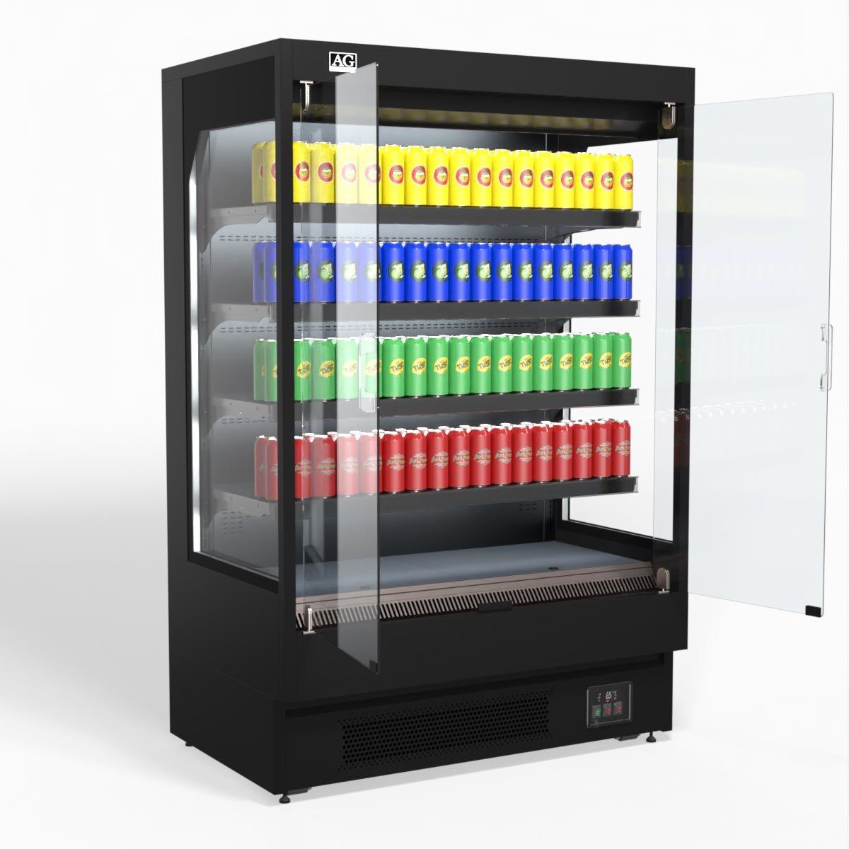 AG 1315mm Supermarket Multi Deck Showcase 2 door Glass Fridge MSD1300