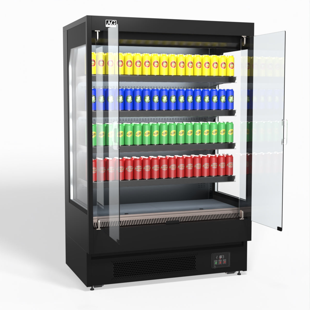 AG 1315mm Supermarket Multi Deck Showcase 2 door Glass Fridge MSD1300