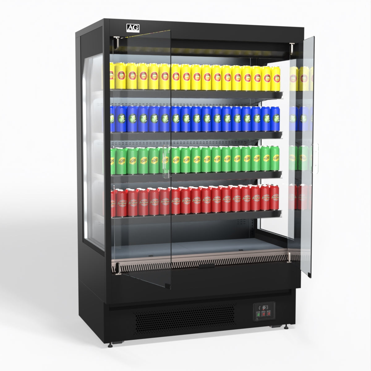 AG 1315mm Supermarket Multi Deck Showcase 2 door Glass Fridge MSD1300