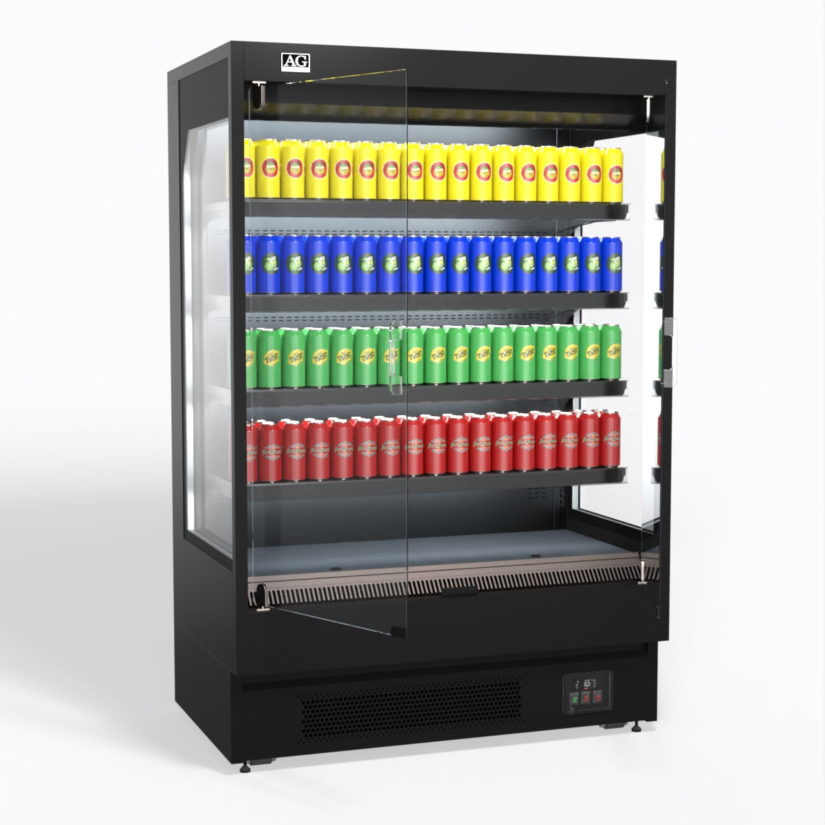 AG 1315mm Supermarket Multi Deck Showcase 2 door Glass Fridge MSD1300