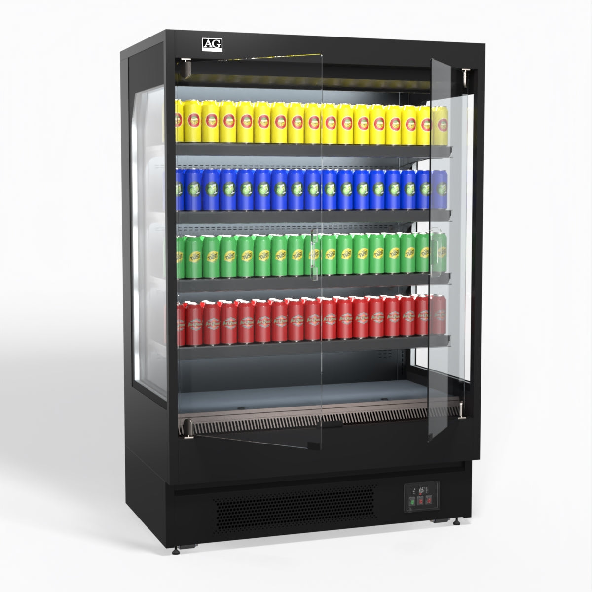 AG 1315mm Supermarket Multi Deck Showcase 2 door Glass Fridge MSD1300