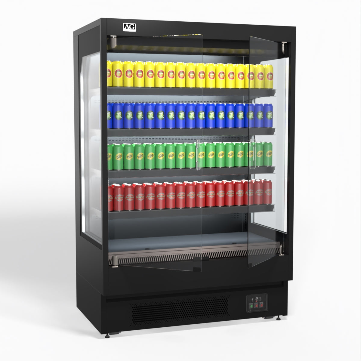 AG 1315mm Supermarket Multi Deck Showcase 2 door Glass Fridge MSD1300