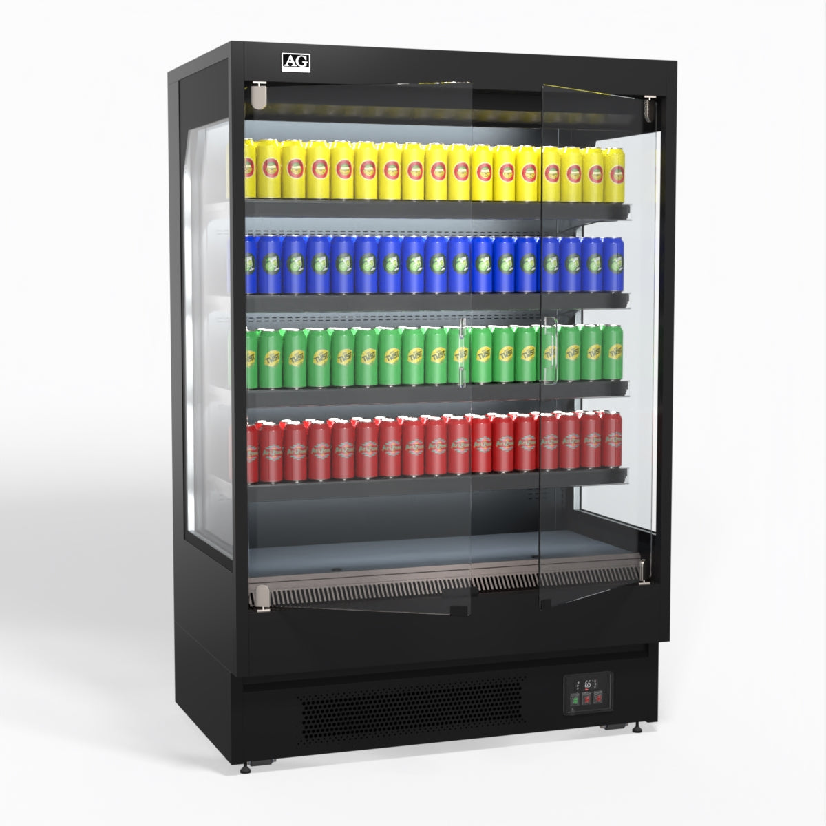 AG 1315mm Supermarket Multi Deck Showcase 2 door Glass Fridge MSD1300
