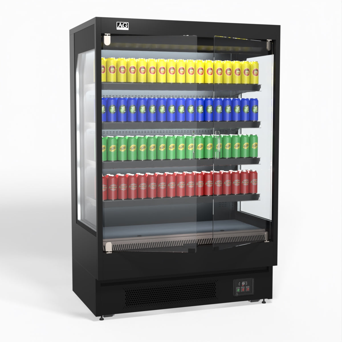AG 1315mm Supermarket Multi Deck Showcase 2 door Glass Fridge MSD1300