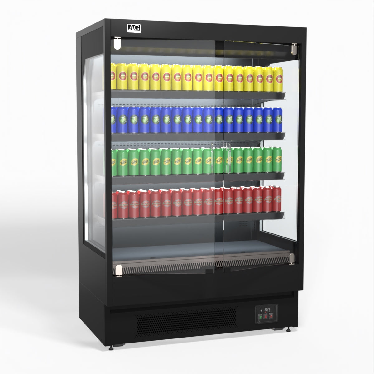 AG 1315mm Supermarket Multi Deck Showcase 2 door Glass Fridge MSD1300