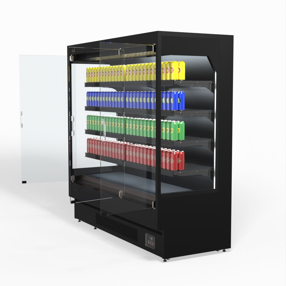 AG 1940mm Supermarket Multi Deck Showcase 3 door Glass Fridge MSD2000