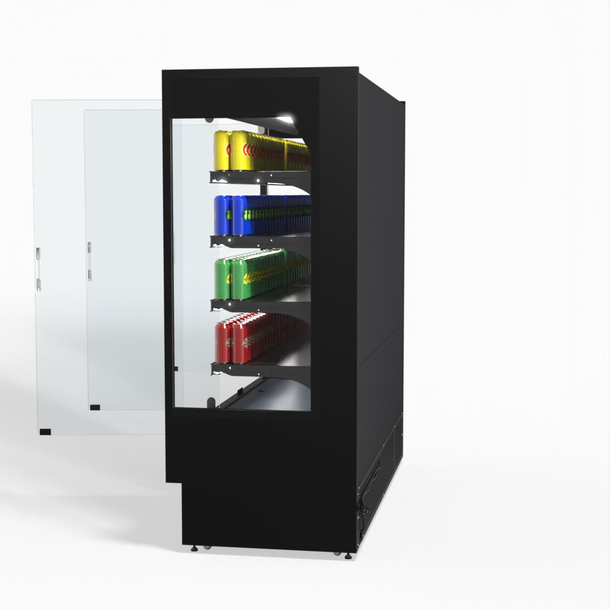 AG 1940mm Supermarket Multi Deck Showcase 3 door Glass Fridge MSD2000