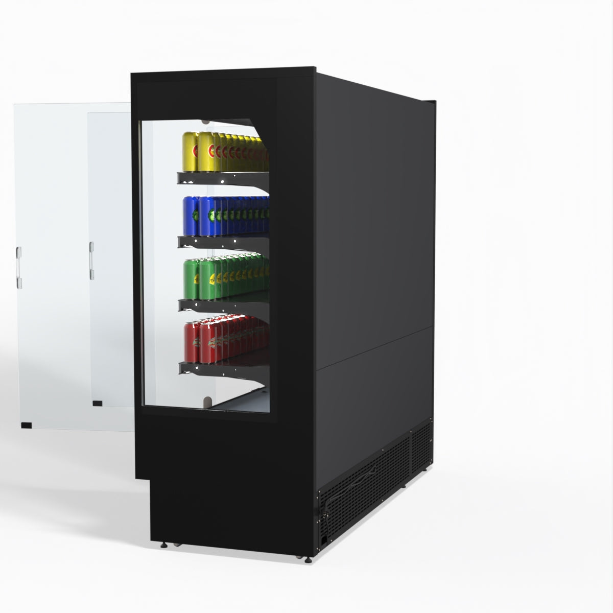 AG 1940mm Supermarket Multi Deck Showcase 3 door Glass Fridge MSD2000
