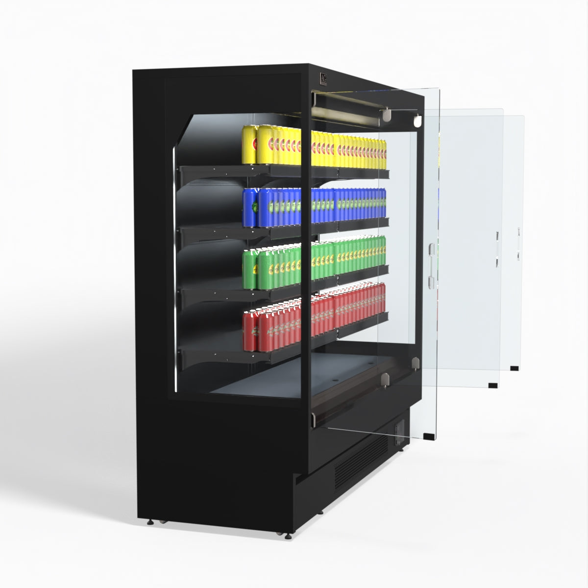 AG 1940mm Supermarket Multi Deck Showcase 3 door Glass Fridge MSD2000