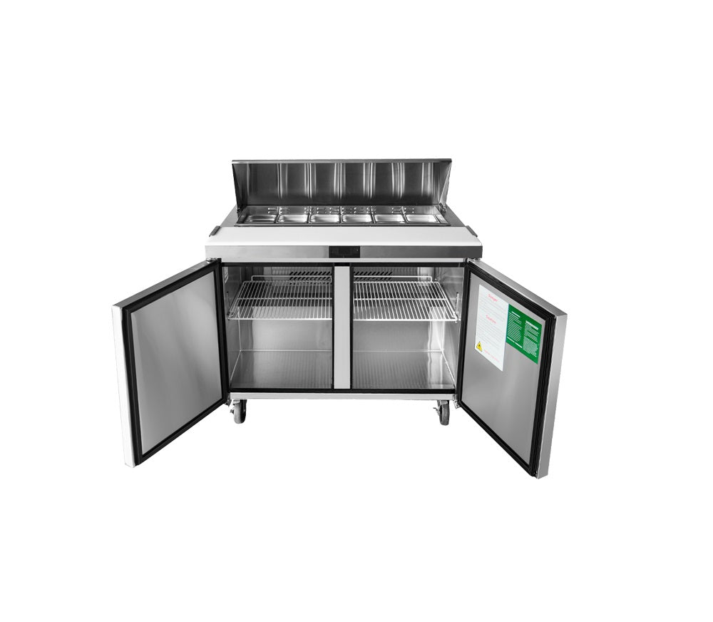 Commercial Salad Bar Fridges Double Door | Atosa | MSF8302