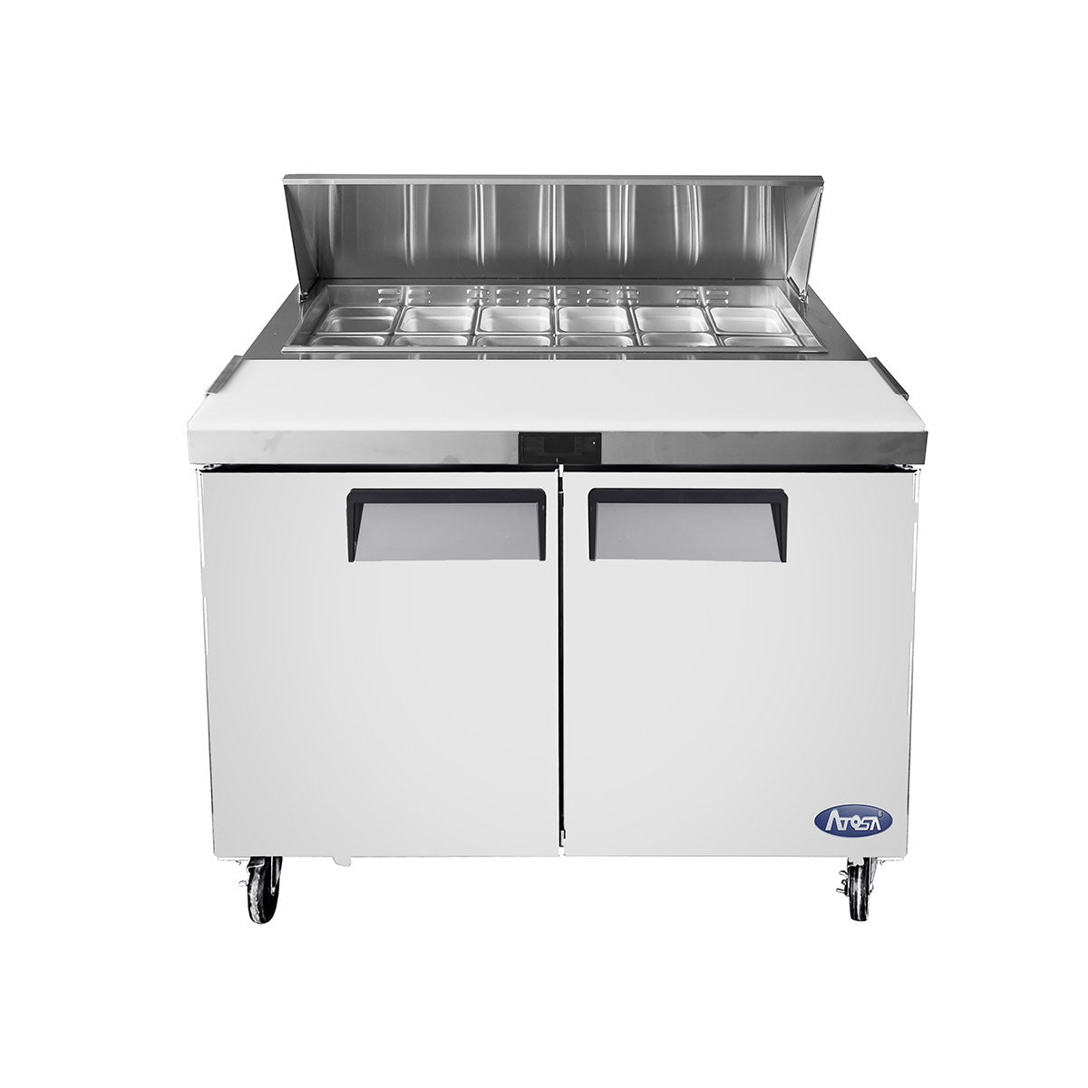 Commercial Salad Bar Fridges Double Door | Atosa | MSF8302