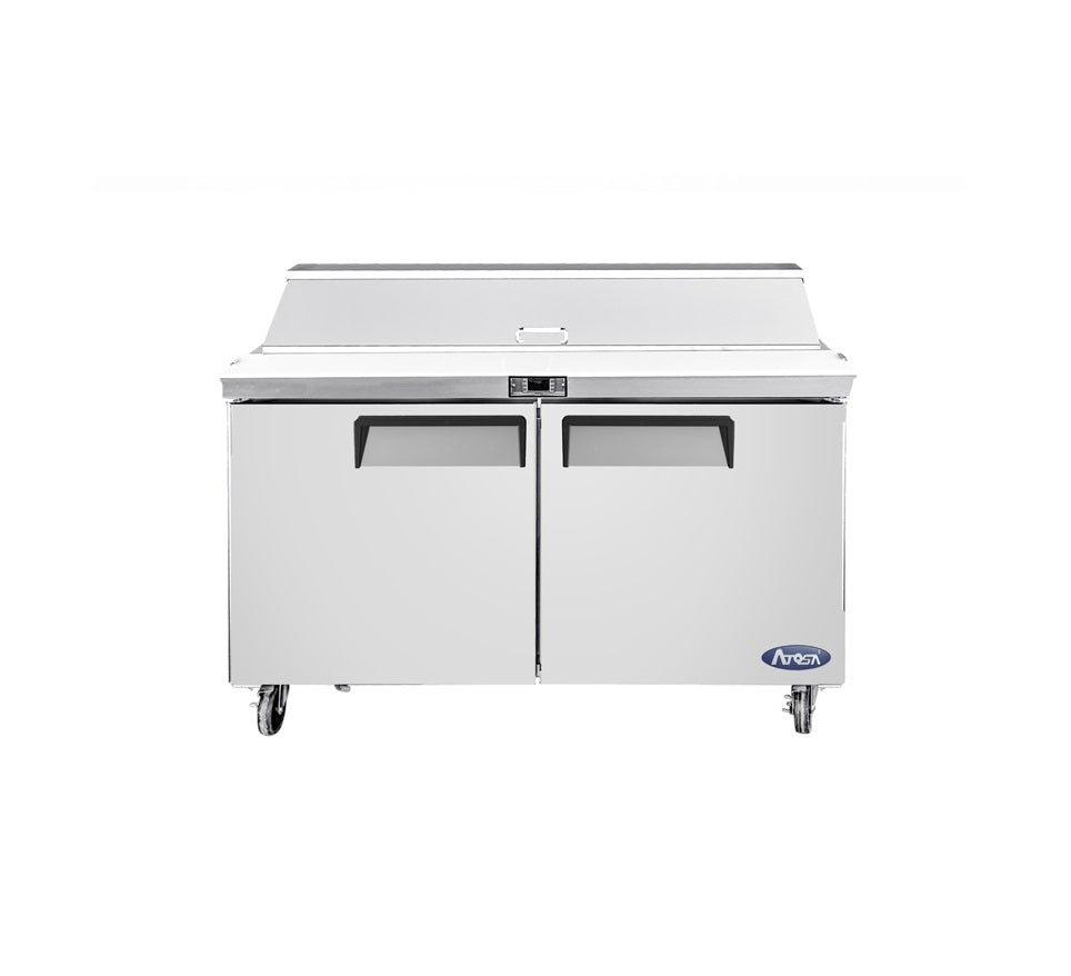 Commercial Salad Bar Fridges Double Door | Atosa | MSF8302
