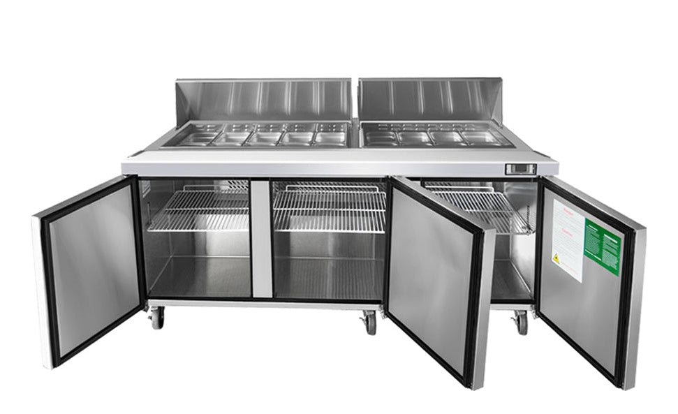 Commercial Salad Bar Fridges Three Door | Atosa | MSF8304
