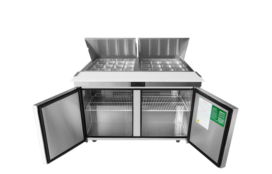 Commercial Salad Bar Fridges 2 Door Mega Top | Atosa | MSF8307