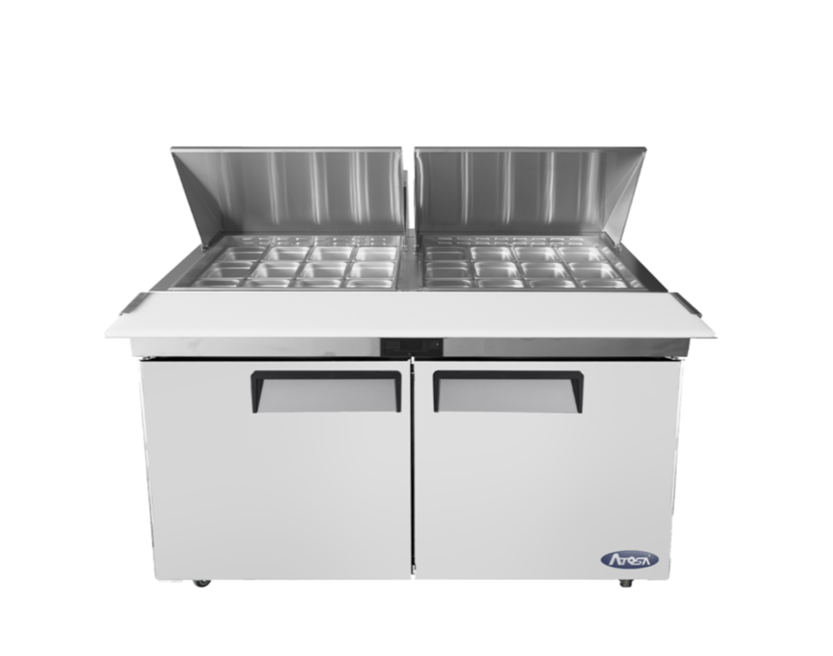 Commercial Salad Bar Fridges 2 Door Mega Top | Atosa | MSF8307