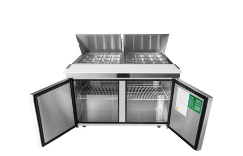 Commercial Salad Bar Fridges 2 Door Mega Top | Atosa | MSF8307