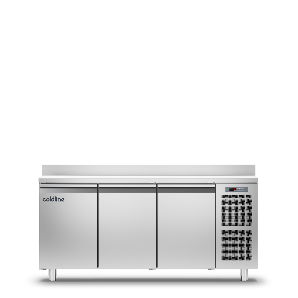 Coldline 3 Door Master Counter with Stainless Steel Worktop - TP17/1M
