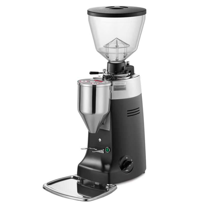 Mazzer Kony S Electronic Coffee Grinder - Black/Silver/White Finish