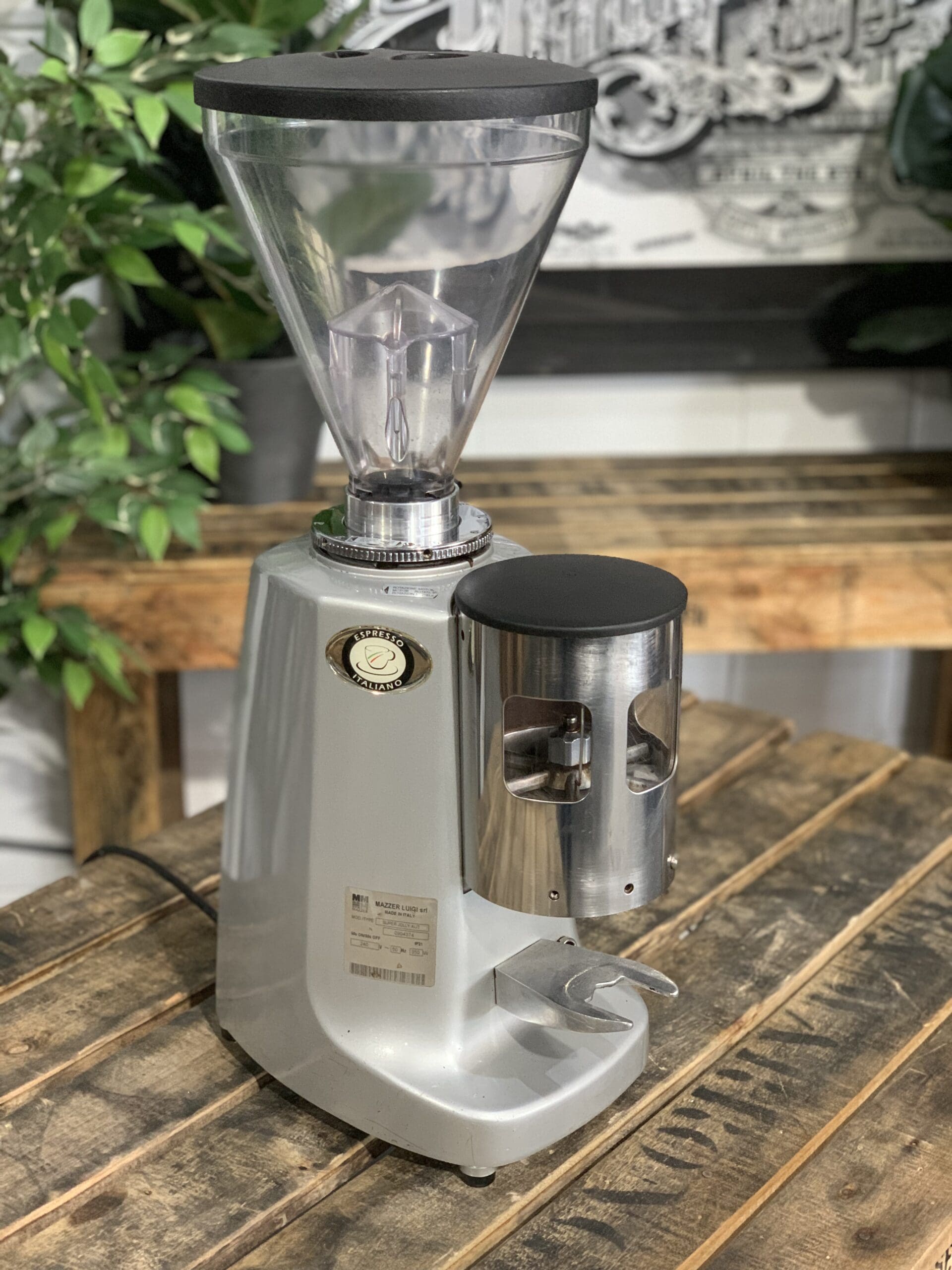 Mazzer Super Jolly Automatic - Coffee Grinder - Silver
