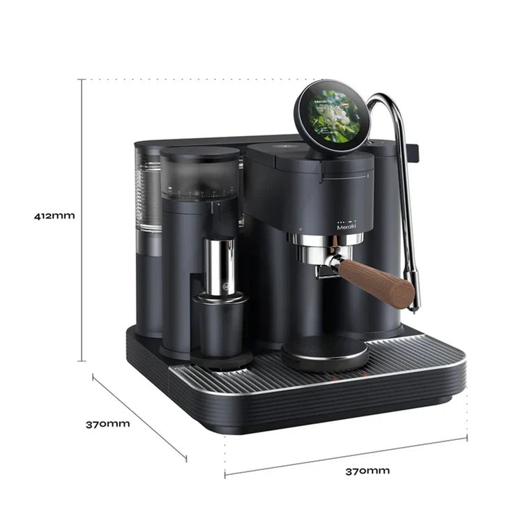 Meraki Gen 2 with Integrated Grinder - - 1 Group Commercial Espresso Machine - Commercial - Black