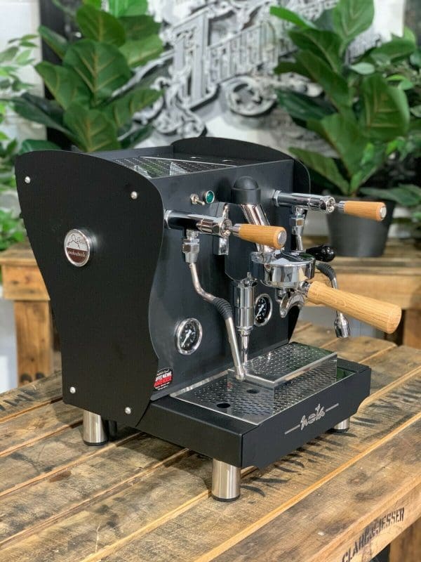 Orchestrale Nota Black with - 1 Group Commercial Espresso Machine - Timber