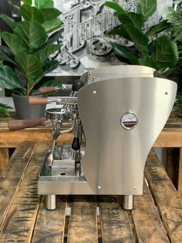 Orchestrale Nota Stainless with - 1 Group Commercial Espresso Machine - Timber