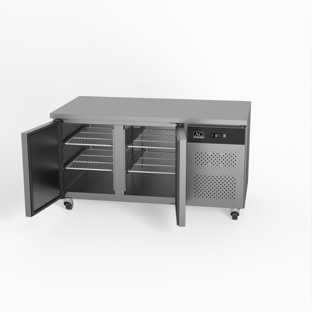 AG Two Door Commercial Worktop / Under Bench Fridge 800mm Depth PAX2100TN