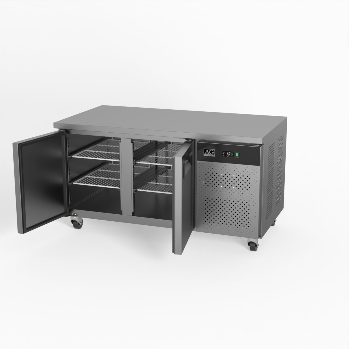 AG Two Door Commercial Worktop / Under Bench Fridge 800mm Depth PAX2100TN