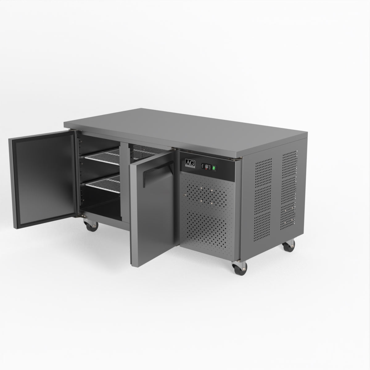 AG Two Door Commercial Worktop / Under Bench Fridge 800mm Depth PAX2100TN