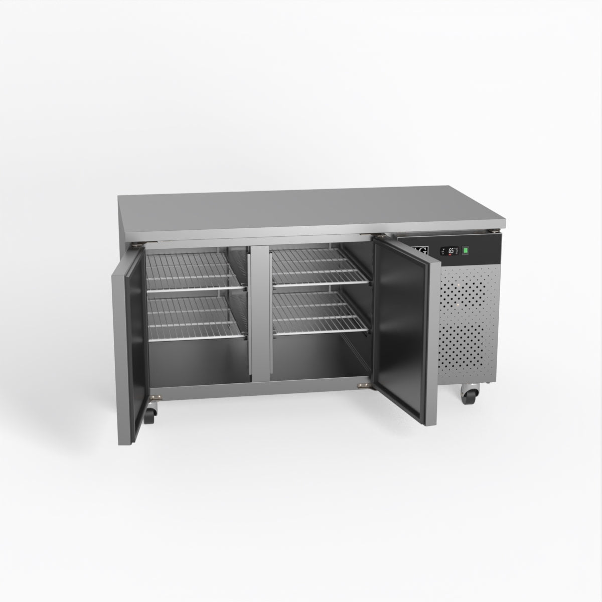AG Two Door Commercial Worktop / Under Bench Fridge 800mm Depth PAX2100TN