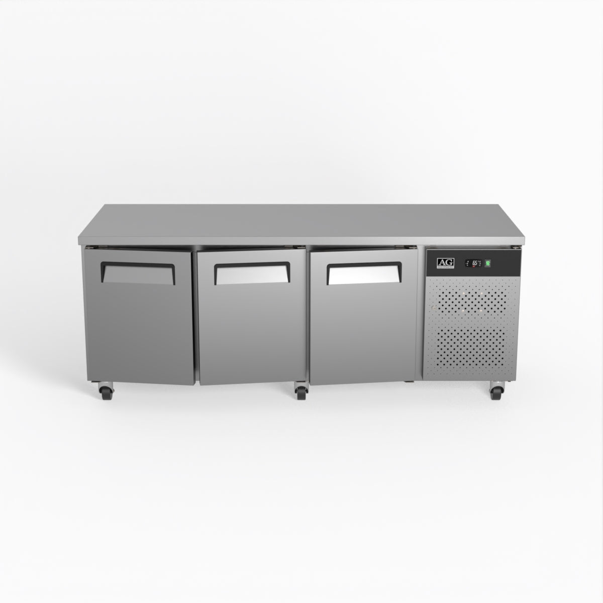 AG Three Door Commercial Worktop / Under Bench Fridge 800mm Depth PAX3100TN