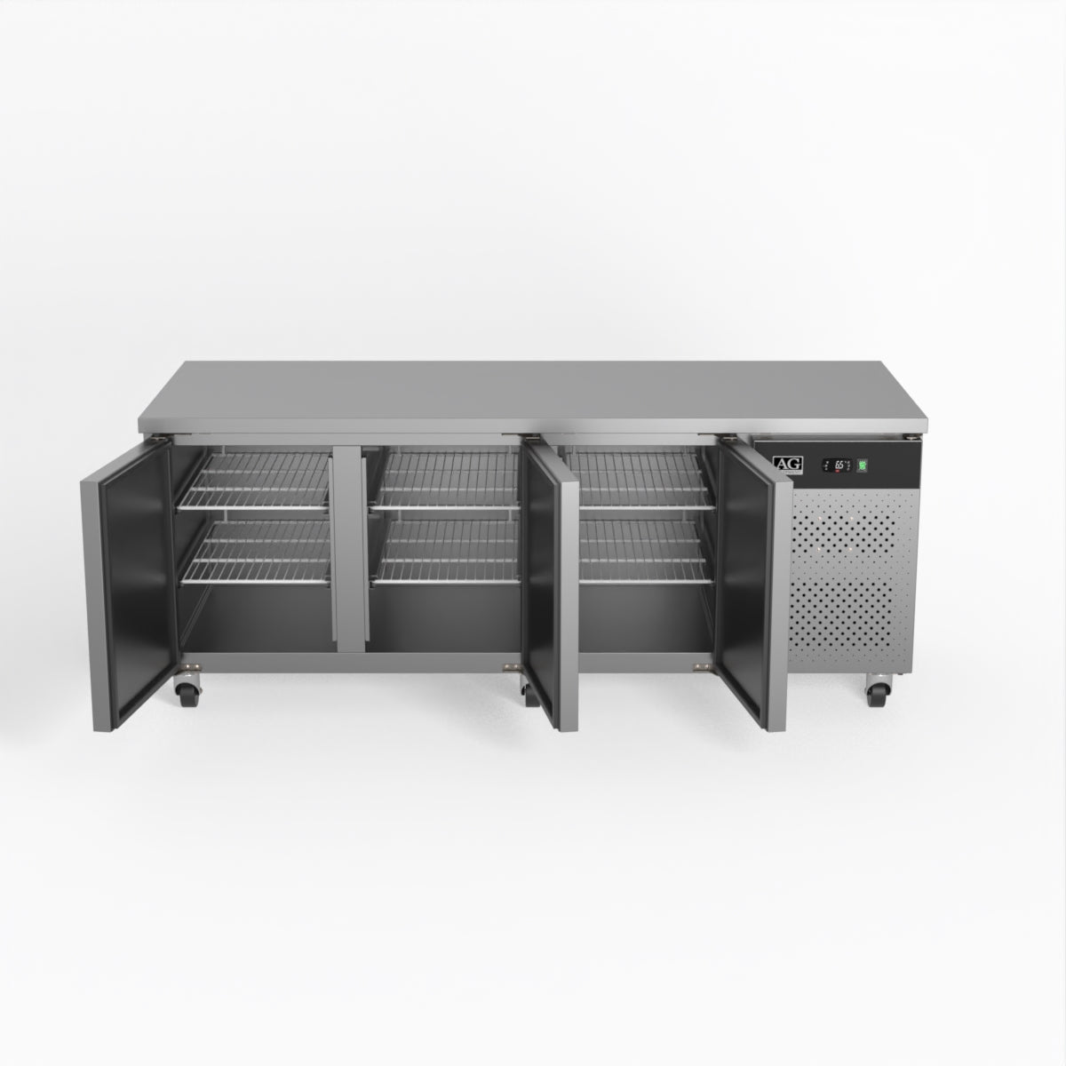 AG Three Door Commercial Worktop / Under Bench Fridge 800mm Depth PAX3100TN