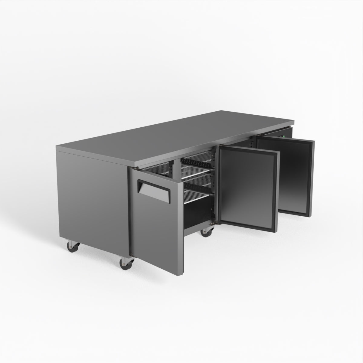 AG Three Door Commercial Worktop / Under Bench Fridge 800mm Depth PAX3100TN