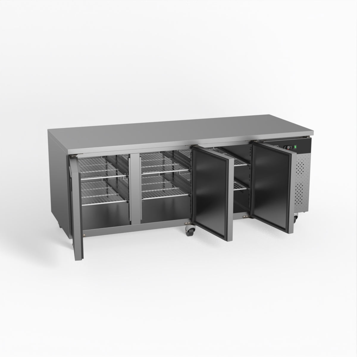 AG Three Door Commercial Worktop / Under Bench Fridge 800mm Depth PAX3100TN