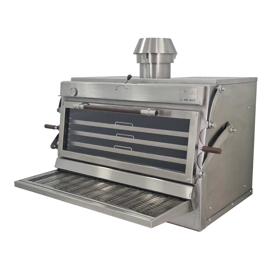 Pira 120 Silver ED Charcoal Oven - 120.107