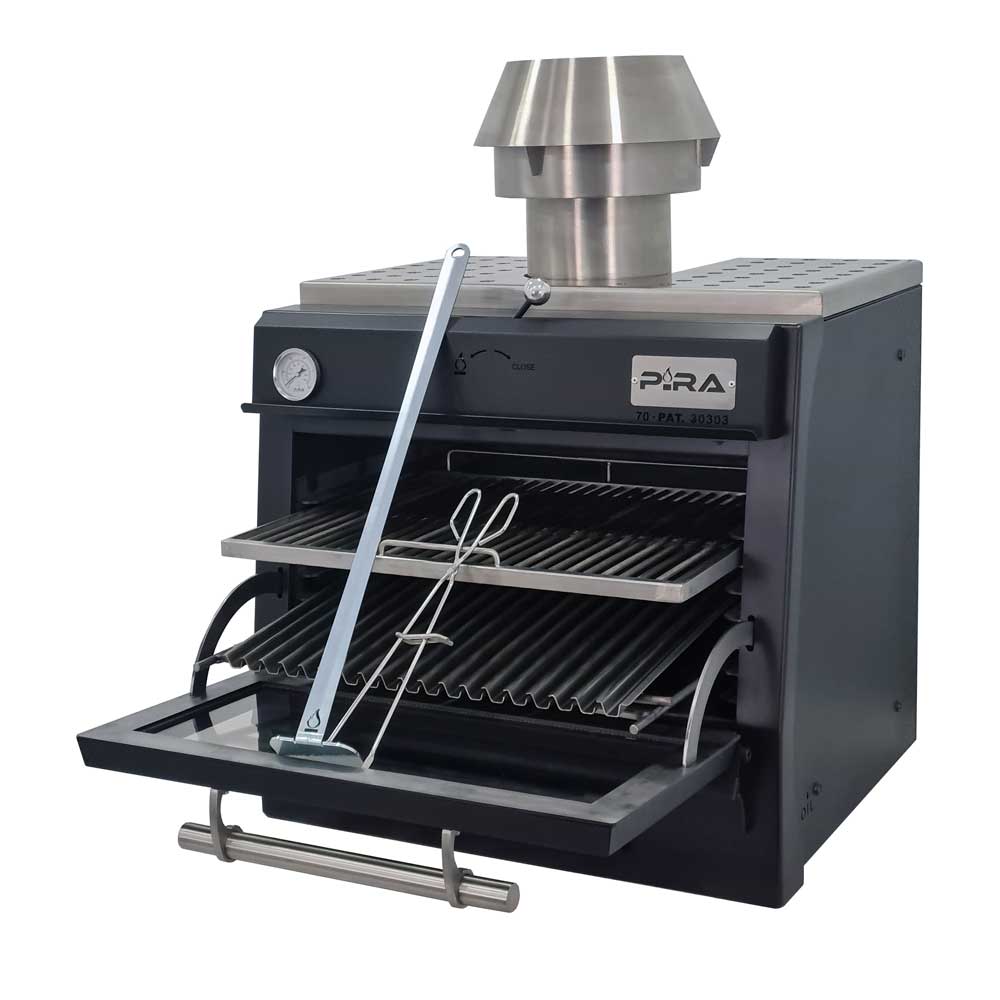 Pira 70 Black AB Charcoal Oven - 450.101