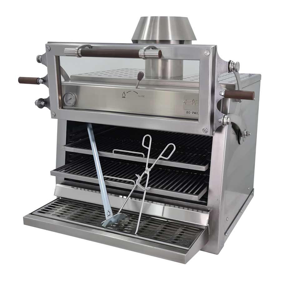 Pira 80 Silver ED Charcoal Oven - 490.107