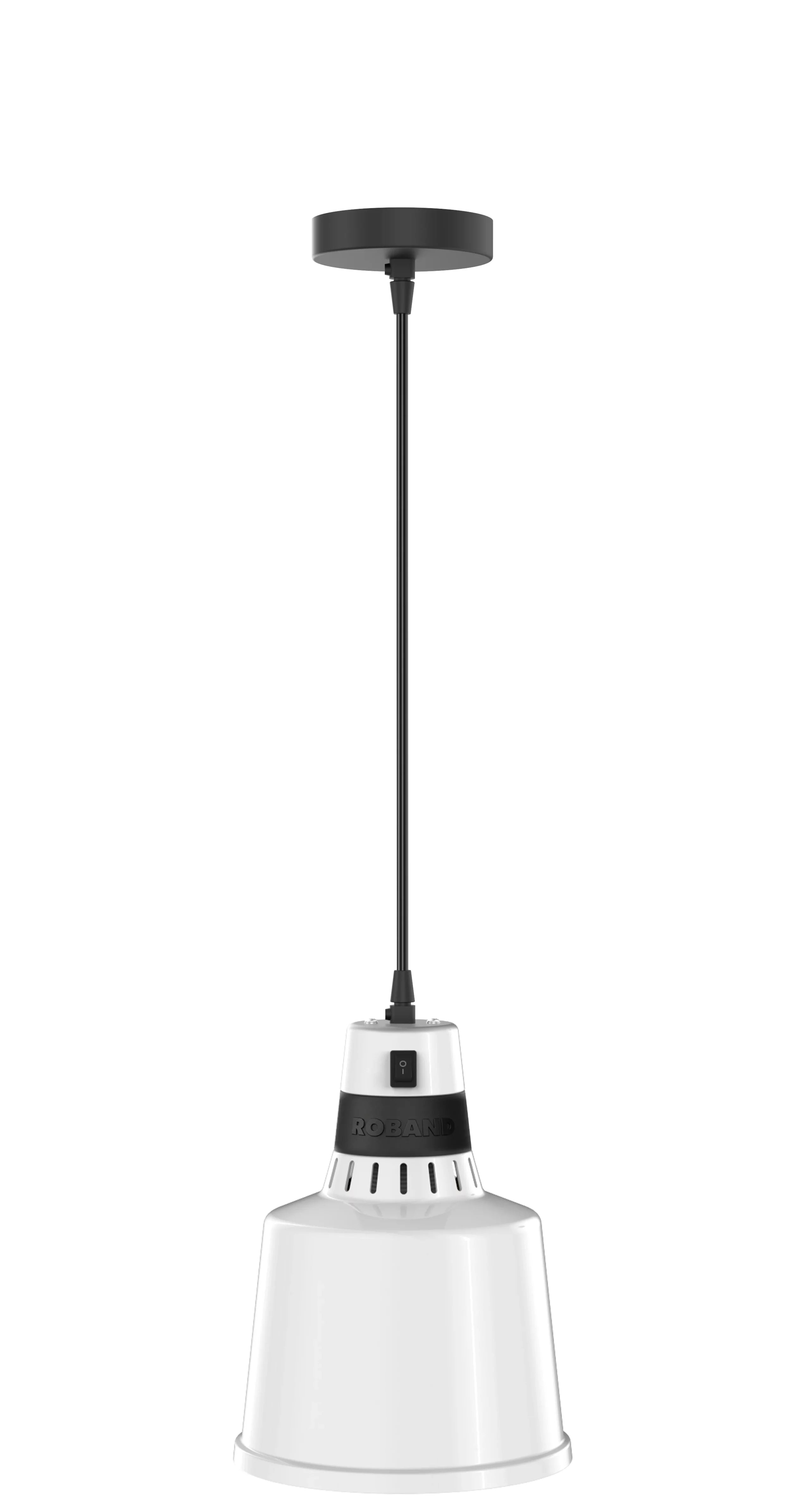 Roband Pendant Heat Lamp - Fixed - 200 Series White - PF20WH