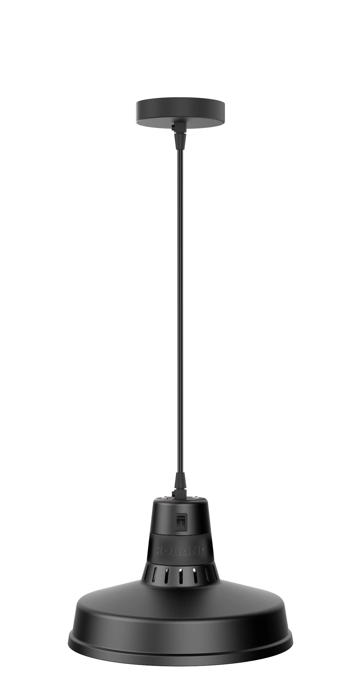 Roband Pendant Heat Lamp - Fixed - 300 Series Black - PF30BK
