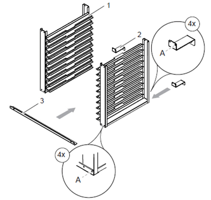 Hobart ECO COMBI Steam Oven Stand Gn Inserts - PTCM