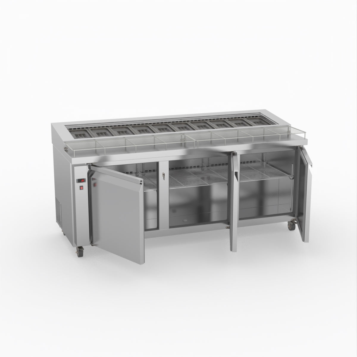 Thermaster Three Door Deluxe Pizza Prep Bench PWB200